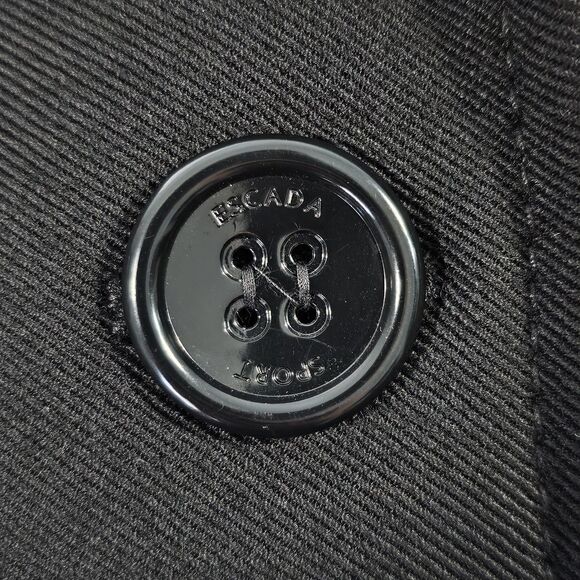 Escada Sport Black Wool Blend Double Breasted Peacoat Women’s Size 42 (L) - Picture 8 of 10